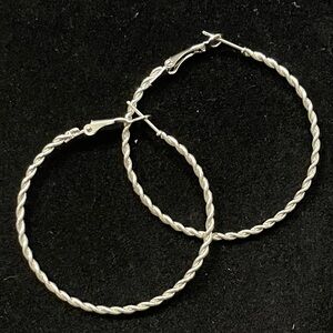 Silver Hoop Earrings